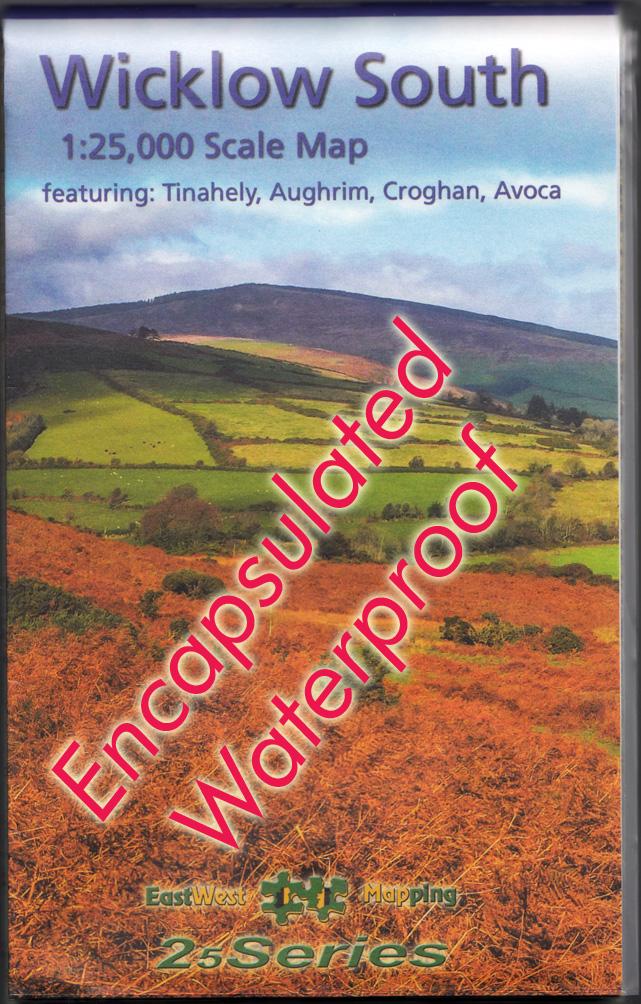 The cover of the 25 Series Wicklow South 1:25,000 scale Map published by EastWest Mapping.