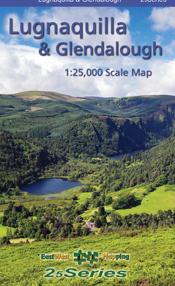 The cover of the 25 series Lugnaquilla & Glendalough Map published by EastWest Mapping.