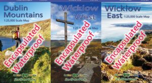 Set of Three 1:25,000 North Wicklow Maps Encapsulated