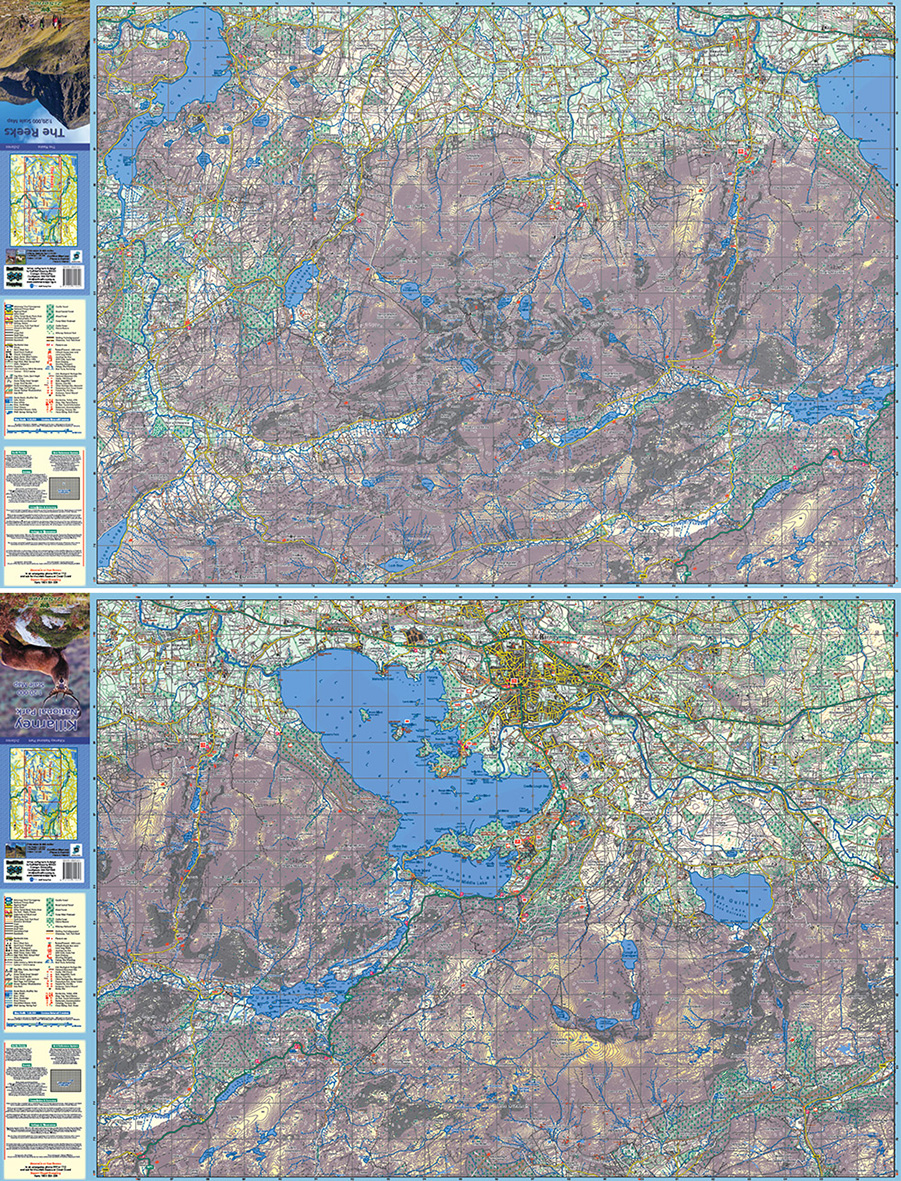 The Reeks & Killarney National Park Flat Map Set