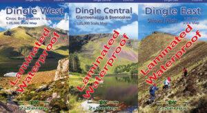 Set of Three Dingle Maps Laminated