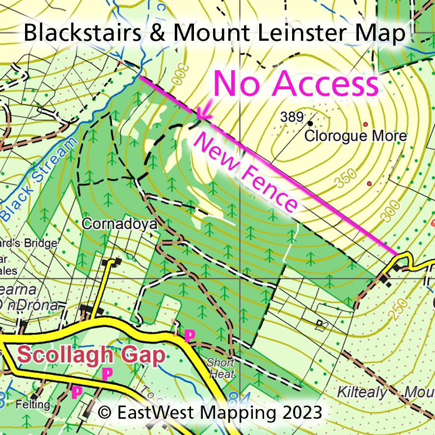Read more about the article Blackstairs & Mount Leinster Map Update