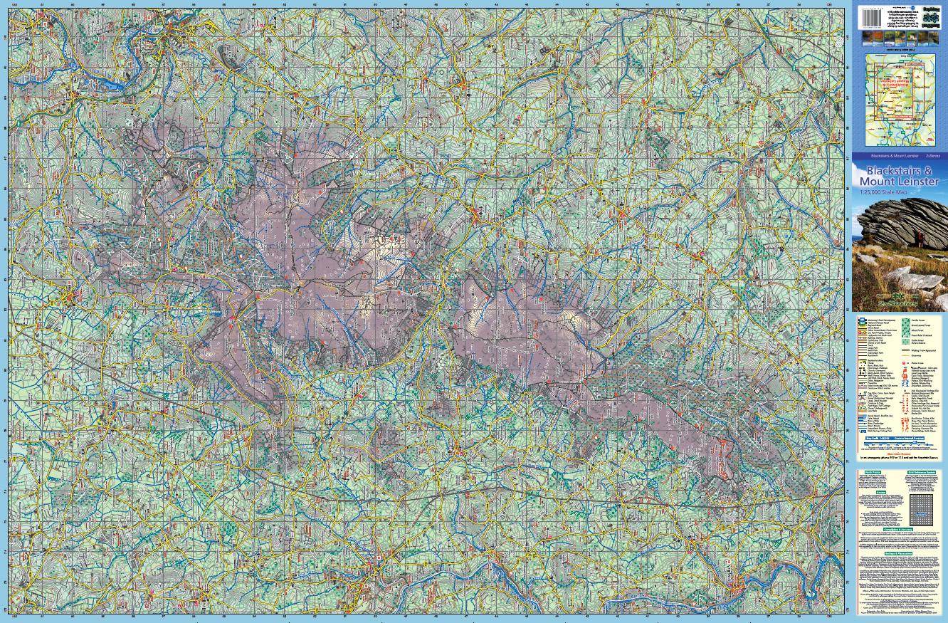 Blackstairs & Mount Leinster Flat Map