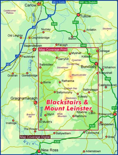 Blackstairs & Mount Leinster Map Coverage